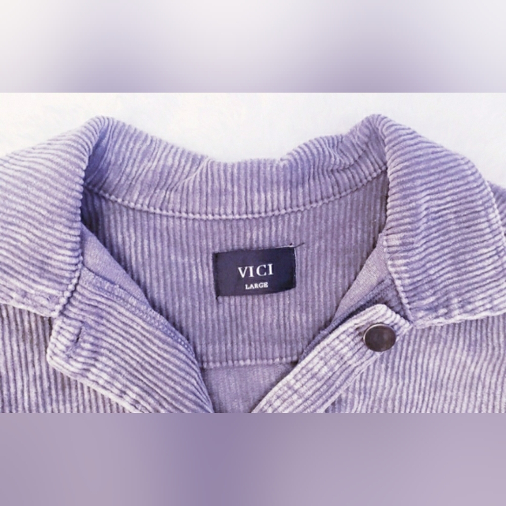 VICI COLLECTION PADDINGTON DISTRESSED COTTON CORDUROY JACKET - Picture 12 of 12